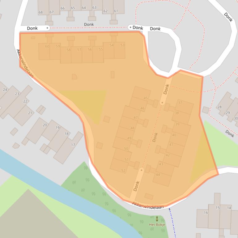 Kaart van postcodegebied 4143CC.