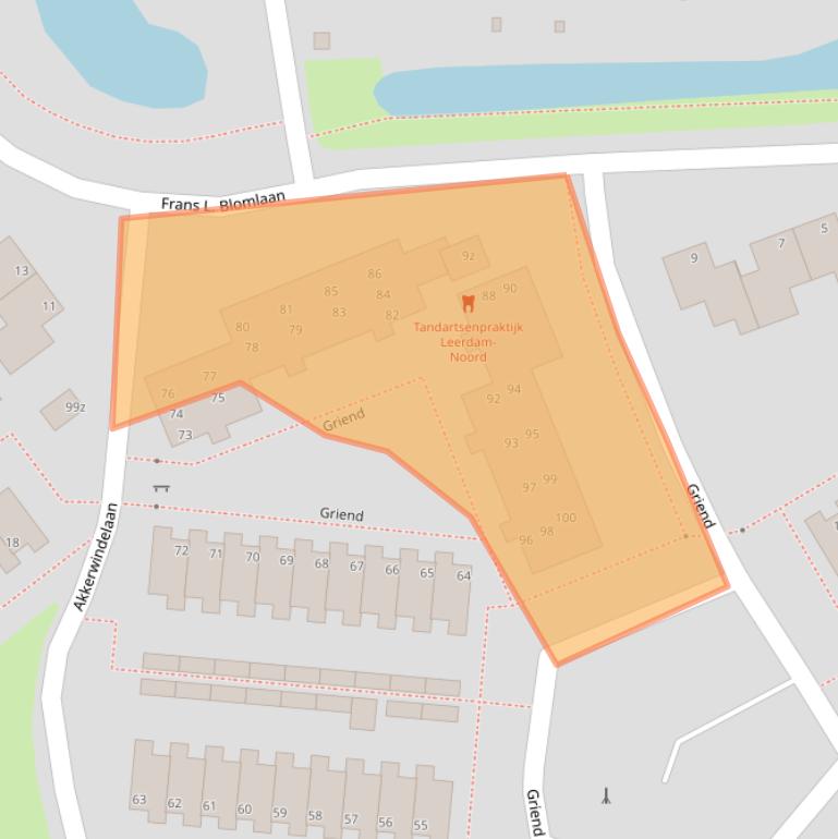 Kaart van postcodegebied 4143CJ.