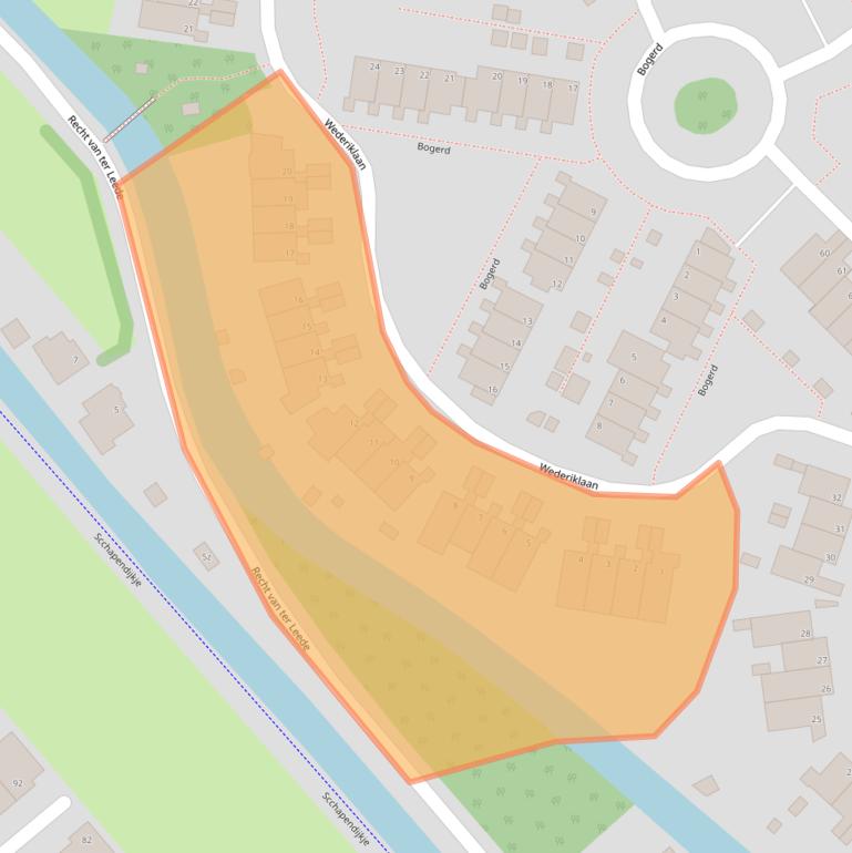 Kaart van postcodegebied 4143CT.