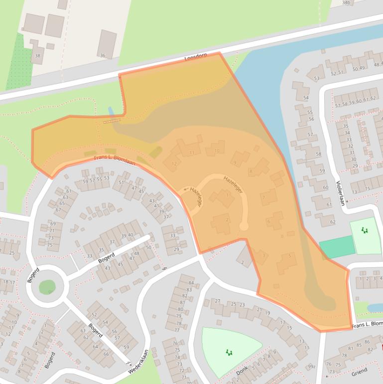 Kaart van postcodegebied 4143CZ.