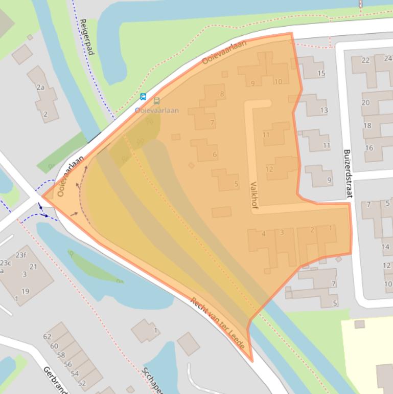 Kaart van postcodegebied 4143DA.