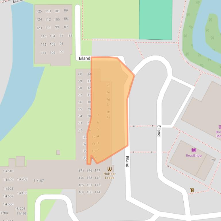 Kaart van postcodegebied 4143EP.