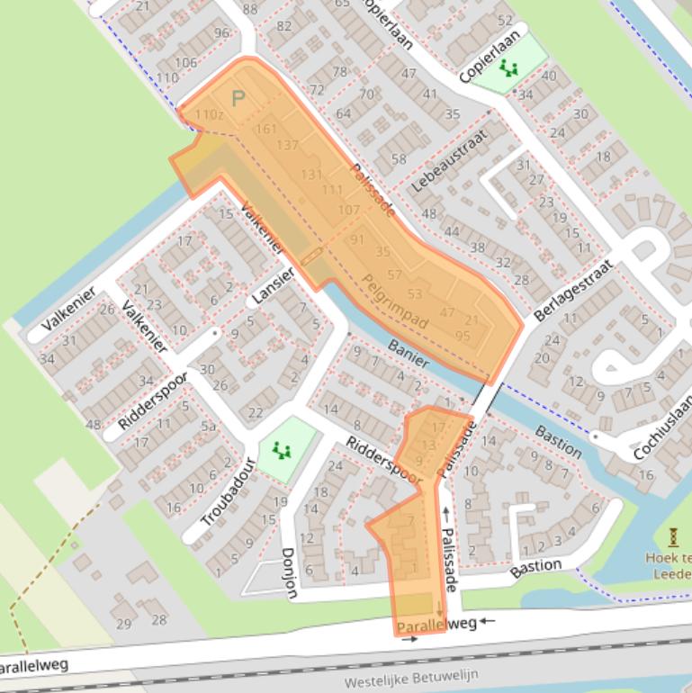 Kaart van postcodegebied 4143GA.