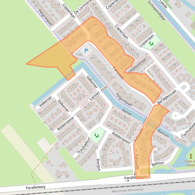 Kaart van postcodegebied 4143GB.