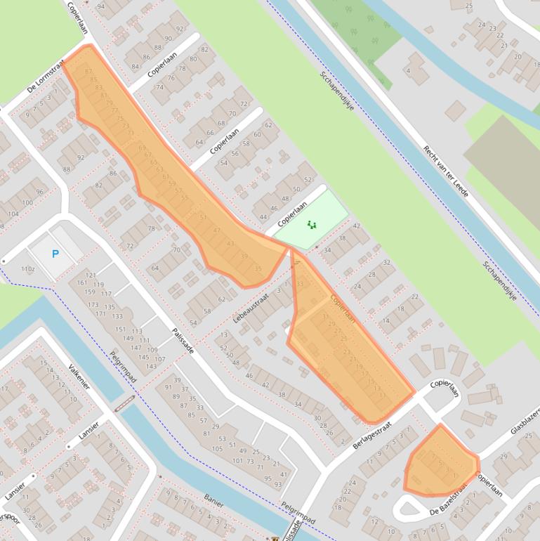Kaart van postcodegebied 4143GC.