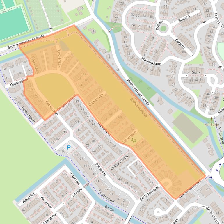 Kaart van postcodegebied 4143GD.