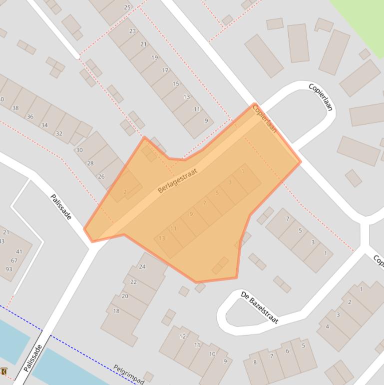 Kaart van postcodegebied 4143GG.