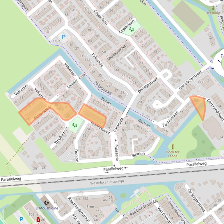 Kaart van postcodegebied 4143GL.