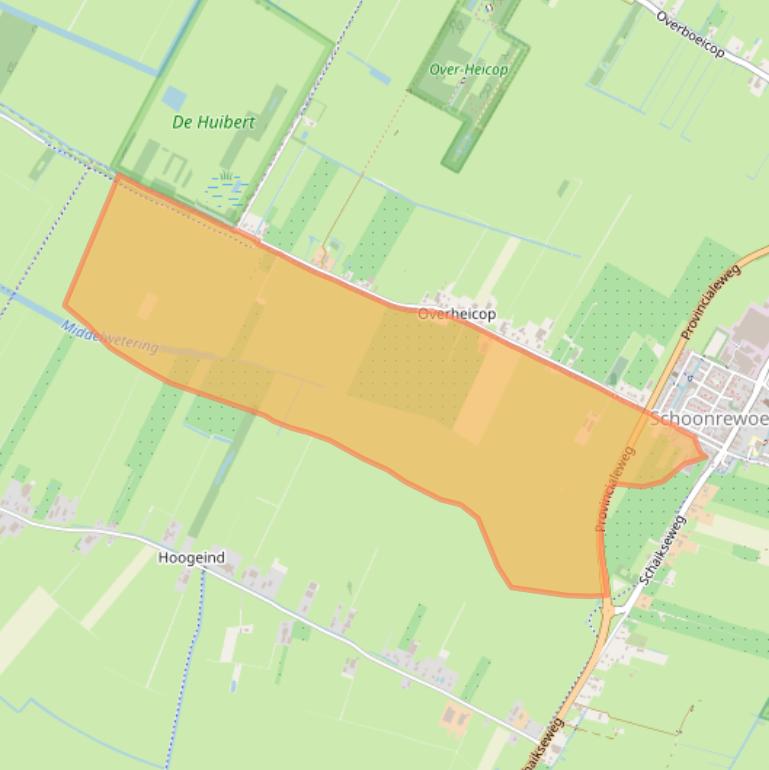 Kaart van postcodegebied 4143KW.