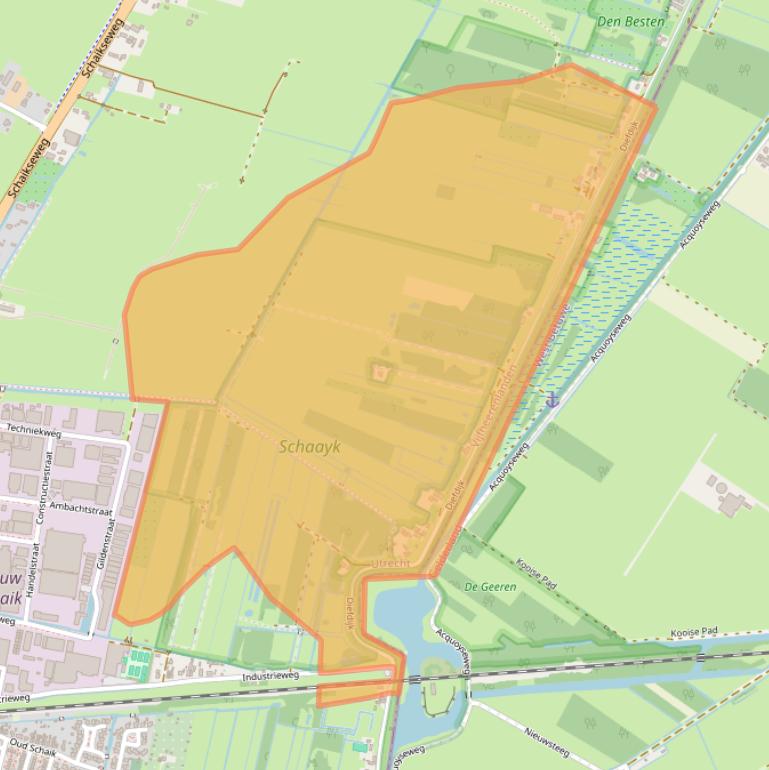 Kaart van postcodegebied 4143ME.