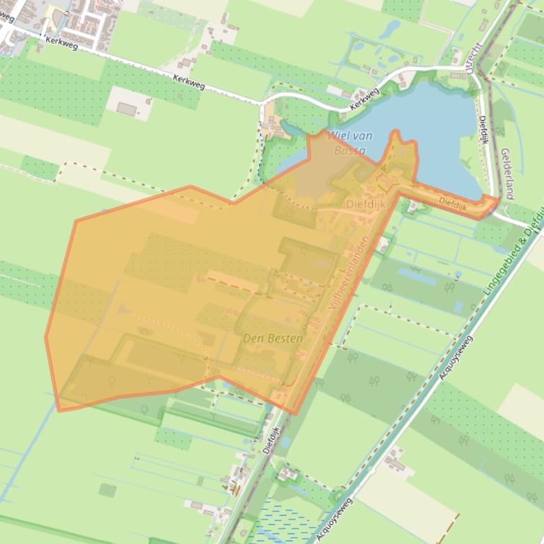 Kaart van postcodegebied 4143MG.
