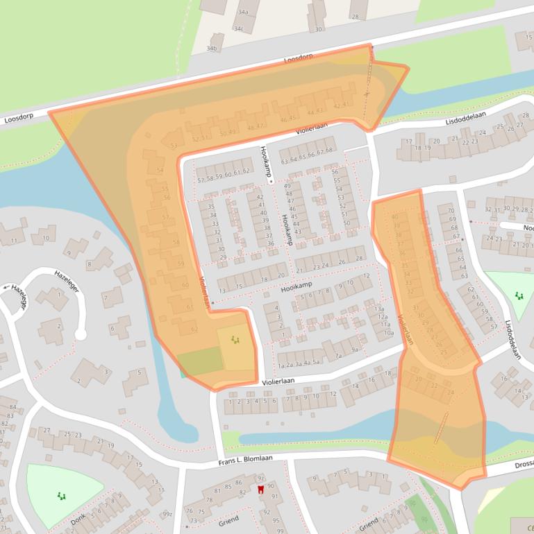 Kaart van postcodegebied 4143VE.