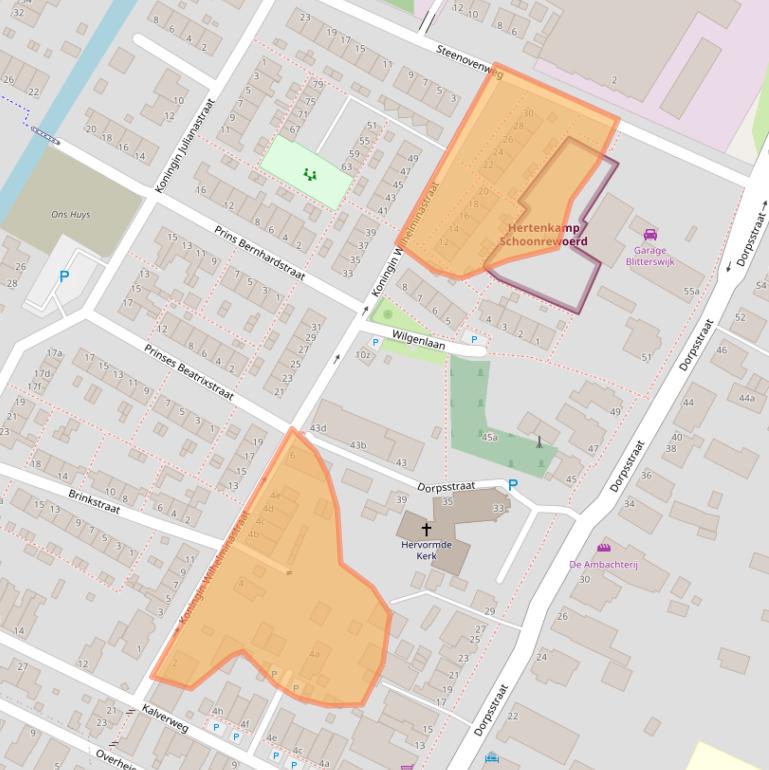Kaart van postcodegebied 4145KJ.
