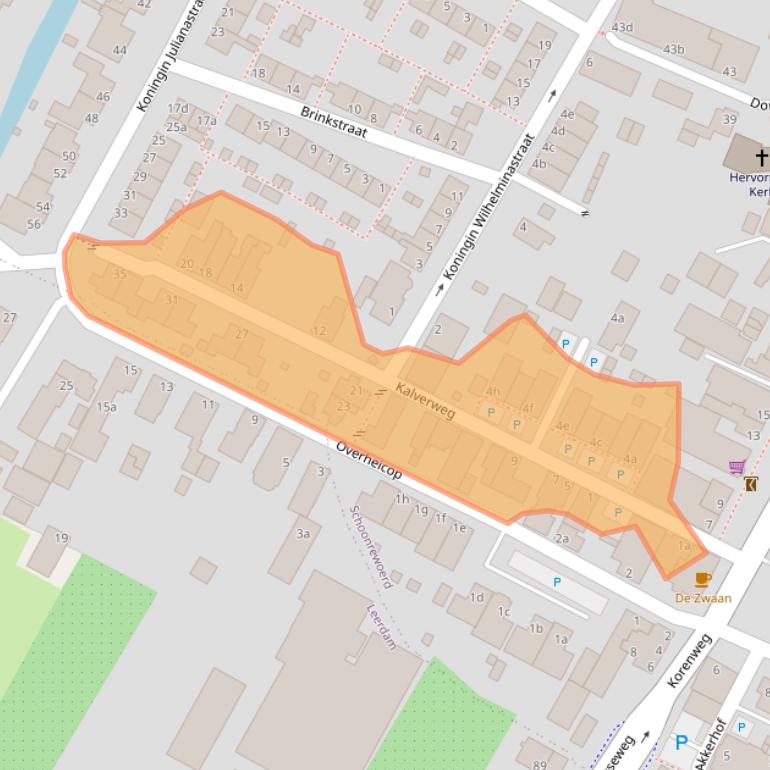 Kaart van postcodegebied 4145KS.