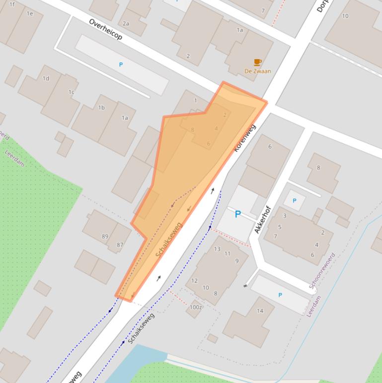 Kaart van postcodegebied 4145LB.