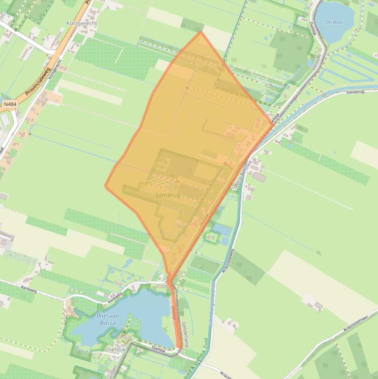 Kaart van postcodegebied 4145MH.