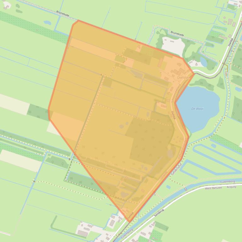 Kaart van postcodegebied 4145MJ.