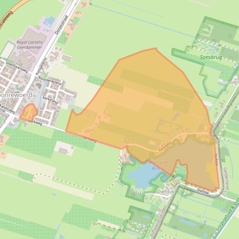 Kaart van postcodegebied 4145MP.