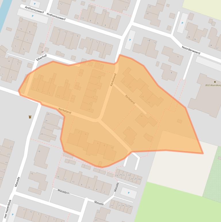 Kaart van postcodegebied 4145NE.