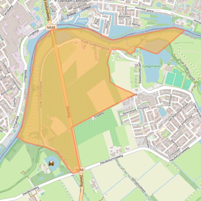 Kaart van postcodegebied 4147BP.