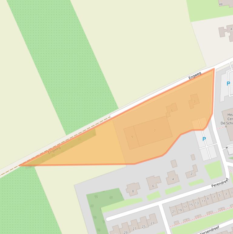 Kaart van postcodegebied 4147BR.