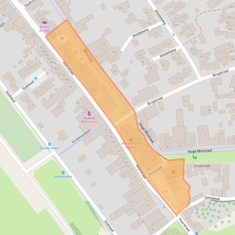 Kaart van postcodegebied 4147CB.