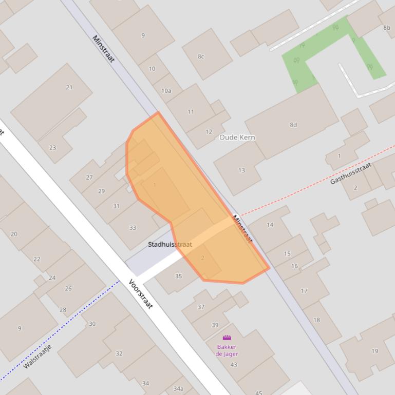 Kaart van postcodegebied 4147CE.