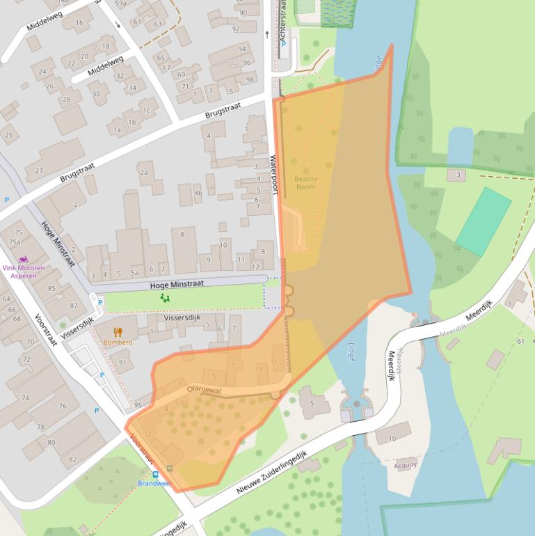 Kaart van postcodegebied 4147CL.