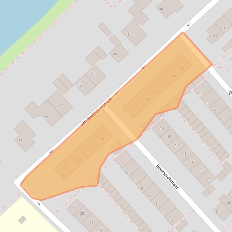 Kaart van postcodegebied 4147EH.