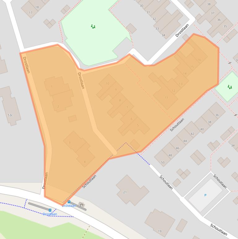 Kaart van postcodegebied 4147GA.