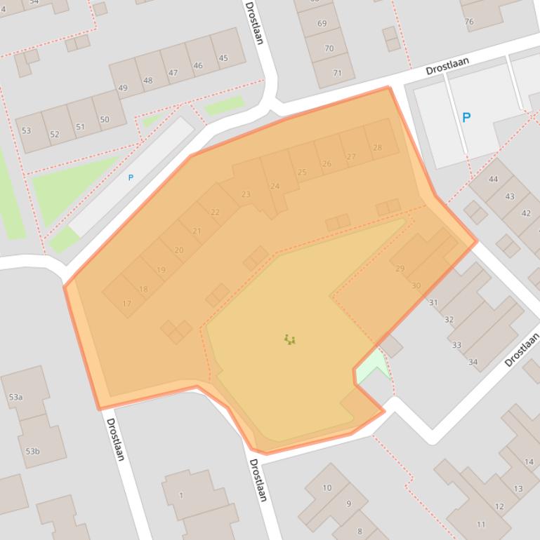 Kaart van postcodegebied 4147GB.