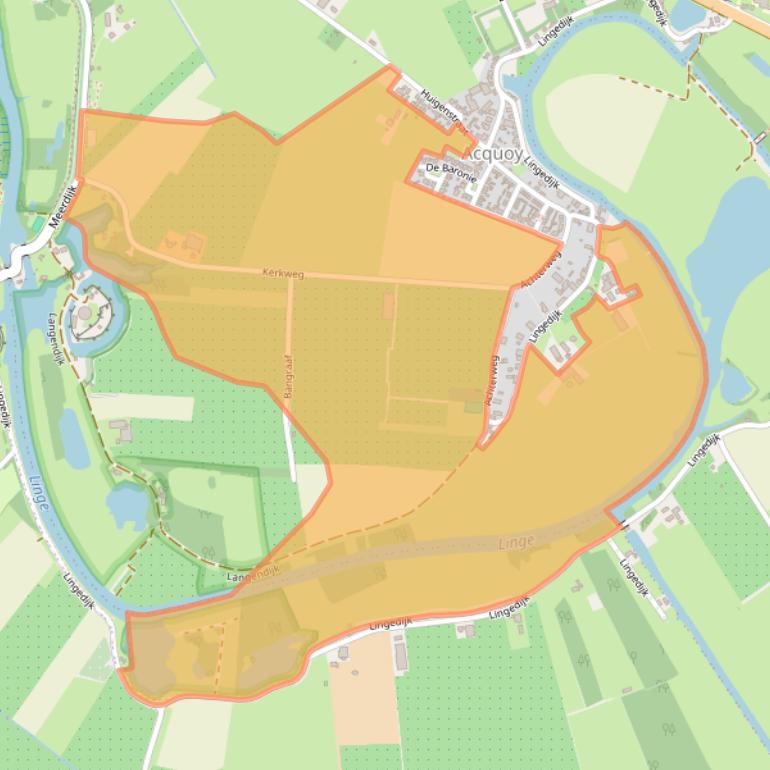 Kaart van postcodegebied 4151BS.
