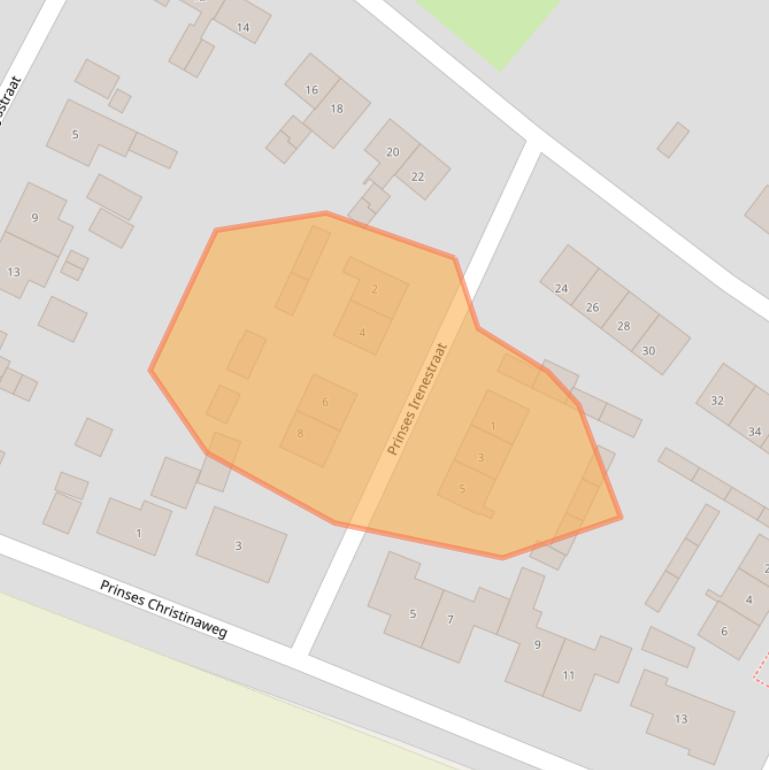 Kaart van postcodegebied 4151CJ.