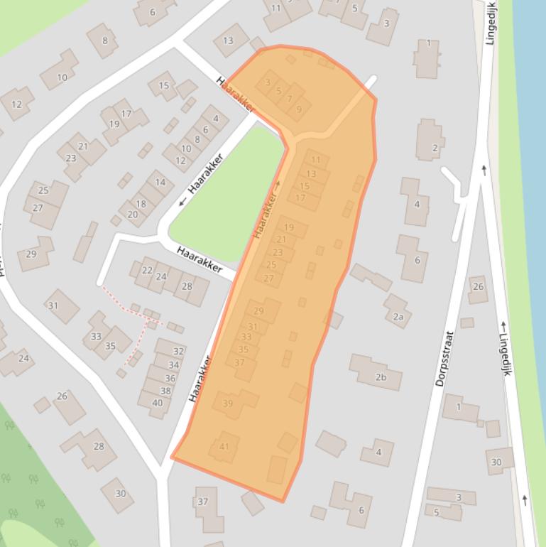 Kaart van postcodegebied 4152DC.