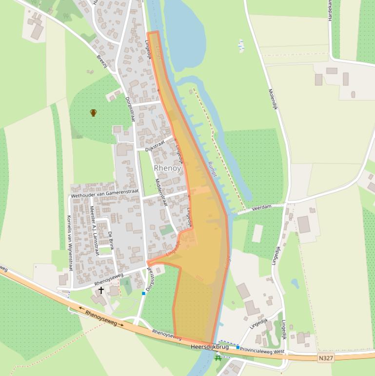 Kaart van postcodegebied 4152EA.