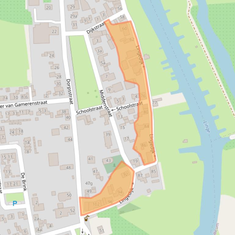 Kaart van postcodegebied 4152EC.