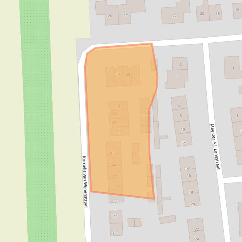 Kaart van postcodegebied 4152EJ.