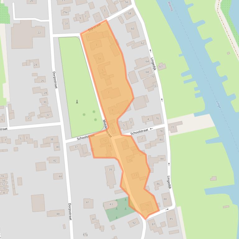 Kaart van postcodegebied 4152ES.