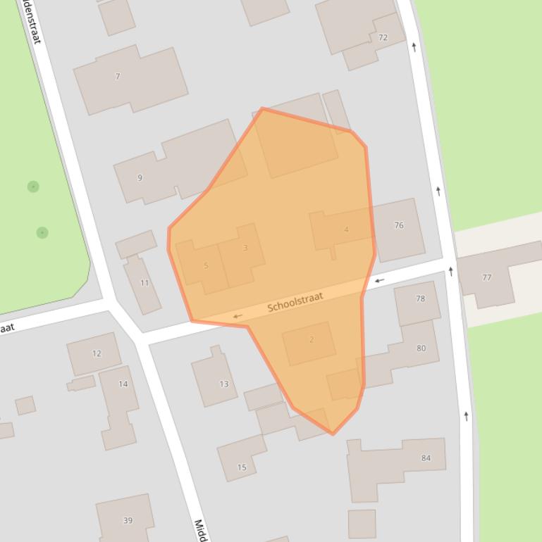 Kaart van postcodegebied 4152ET.