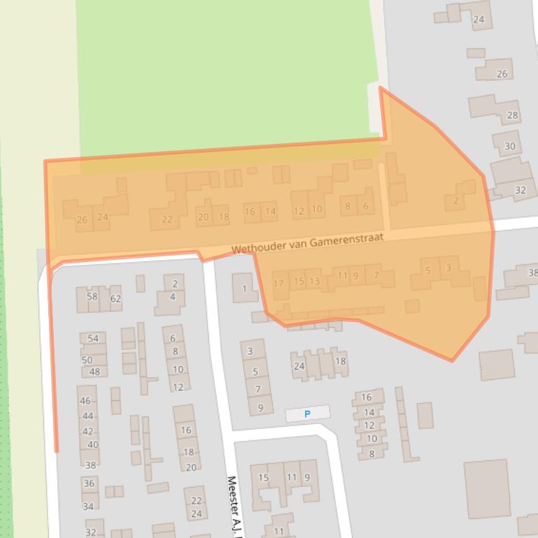 Kaart van postcodegebied 4152EV.