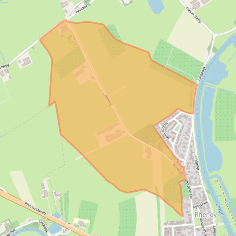 Kaart van postcodegebied 4152GB.