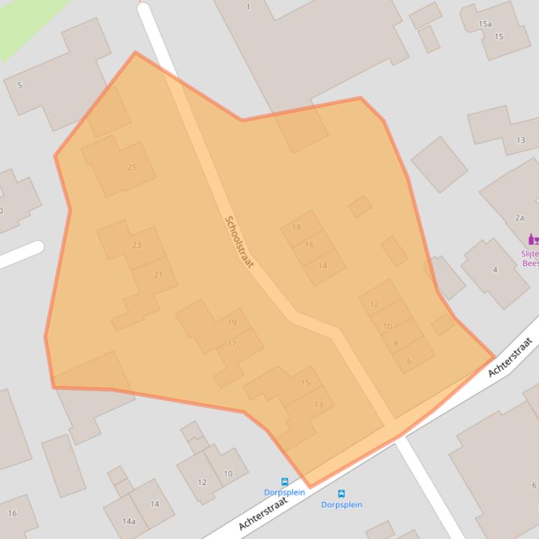 Kaart van postcodegebied 4153AA.