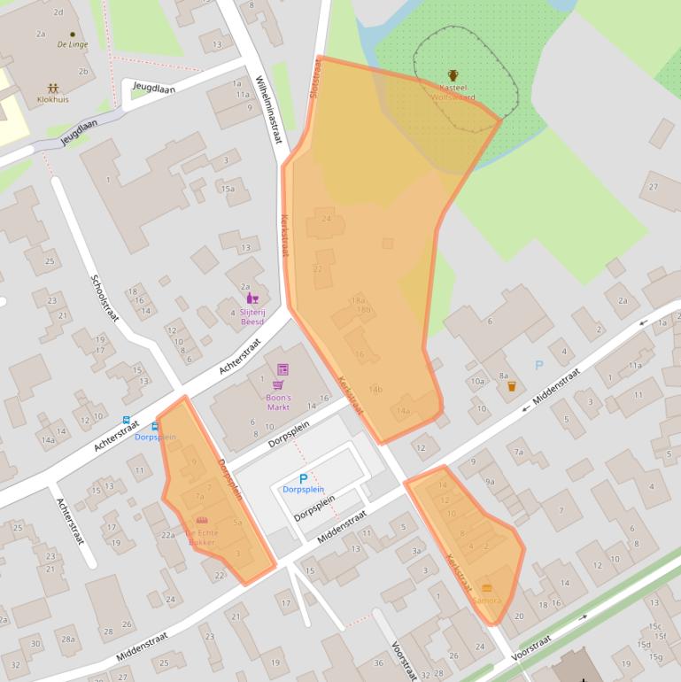 Kaart van postcodegebied 4153AG.