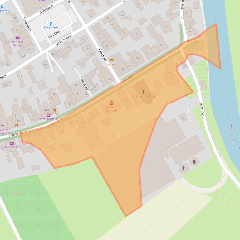 Kaart van postcodegebied 4153AH.