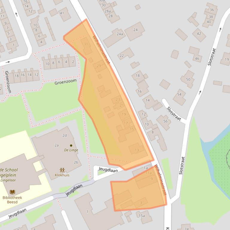 Kaart van postcodegebied 4153BA.