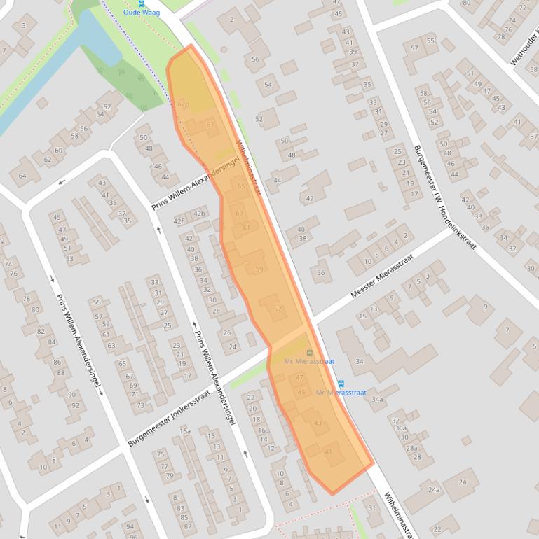 Kaart van postcodegebied 4153BB.