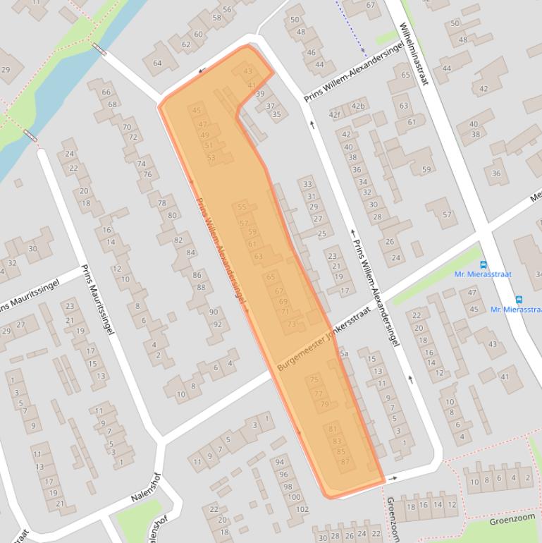 Kaart van postcodegebied 4153BH.