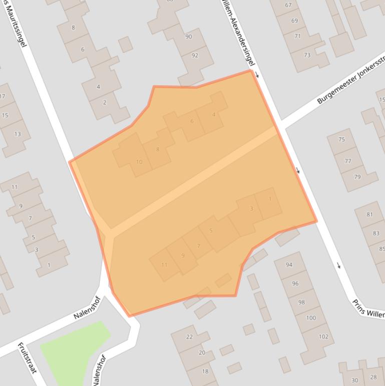 Kaart van postcodegebied 4153BN.