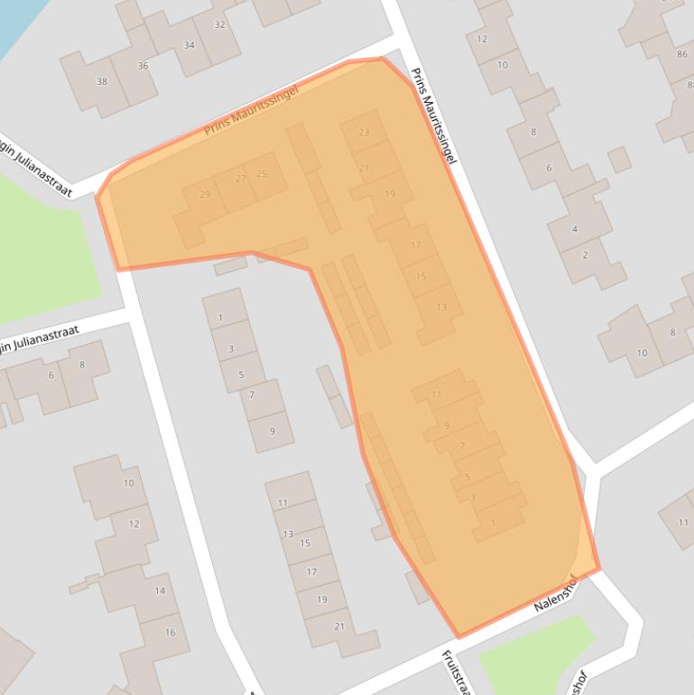 Kaart van postcodegebied 4153BP.