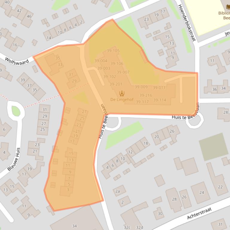 Kaart van postcodegebied 4153CE.